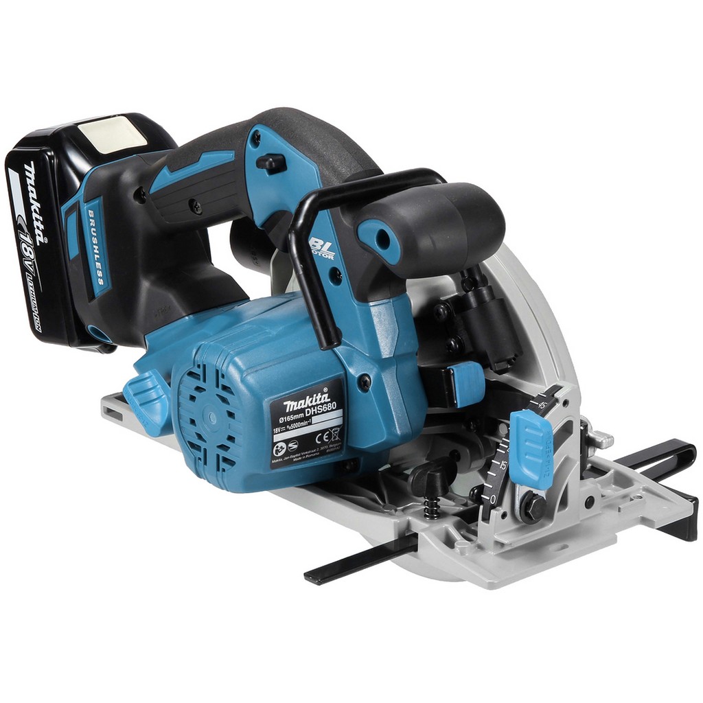 Makita Akku Handkreissäge Sägen Sägeblatt Makpac Ladegerät 18V 57mm DHS680RTJ Makita Akku Handkreissäge Sägen Sägeblatt Makpac Ladegerät 18V 57mm DHS680RTJ