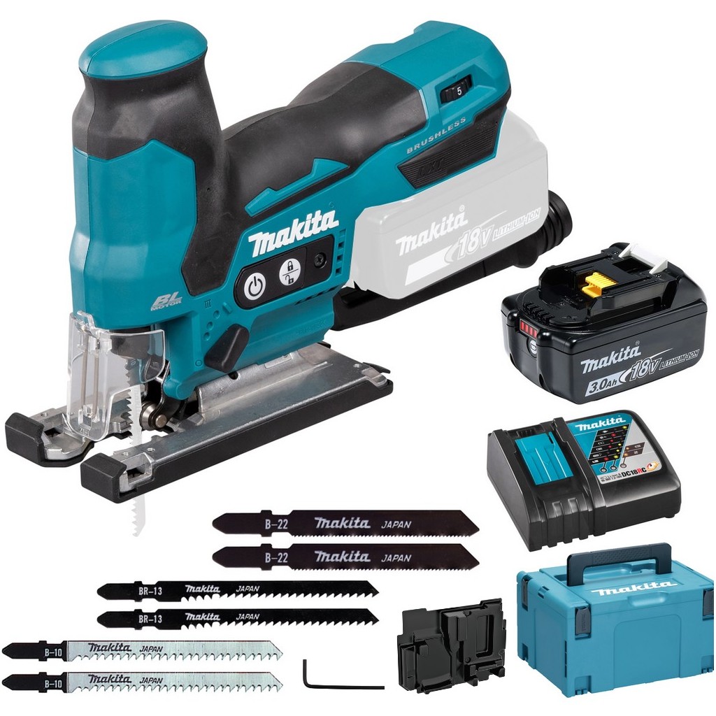 Makita Akku Pendelhubstichsäge Sägeblatt MAKPAC 18V 3,0Ah 135mm DJV185RF1J Makita Akku Pendelhubstichsäge Sägeblatt MAKPAC 18V 3,0Ah 135mm DJV185RF1J