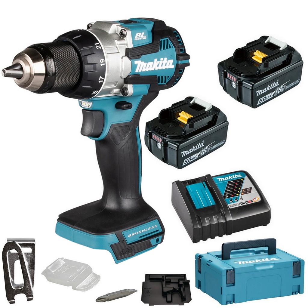 Makita Akku Bohrschrauber Bohren Schrauben Makpac 18V 2x5,0Ah 73Nm DDF489RTJ Makita Akku Bohrschrauber Bohren Schrauben Makpac 18V 2x5,0Ah 73Nm DDF489RTJ