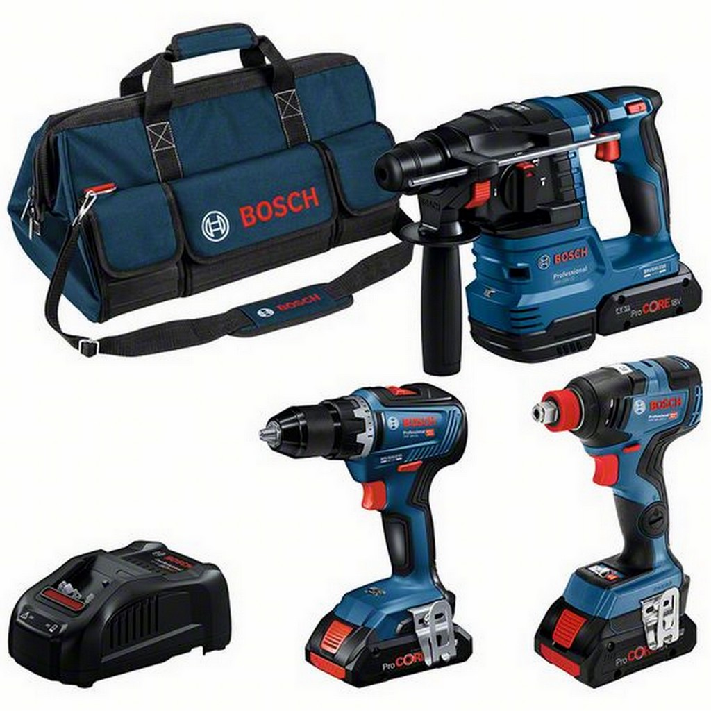 Bosch Set 3tlg Combo kit GSR 18V-55 GDX 18V-200 GBH 18V-22 Akku 3x4Ah 0615A5003B Bosch Set 3tlg Combo kit GSR 18V-55 GDX 18V-200 GBH 18V-22 Akku 3x4Ah 0615A5003B