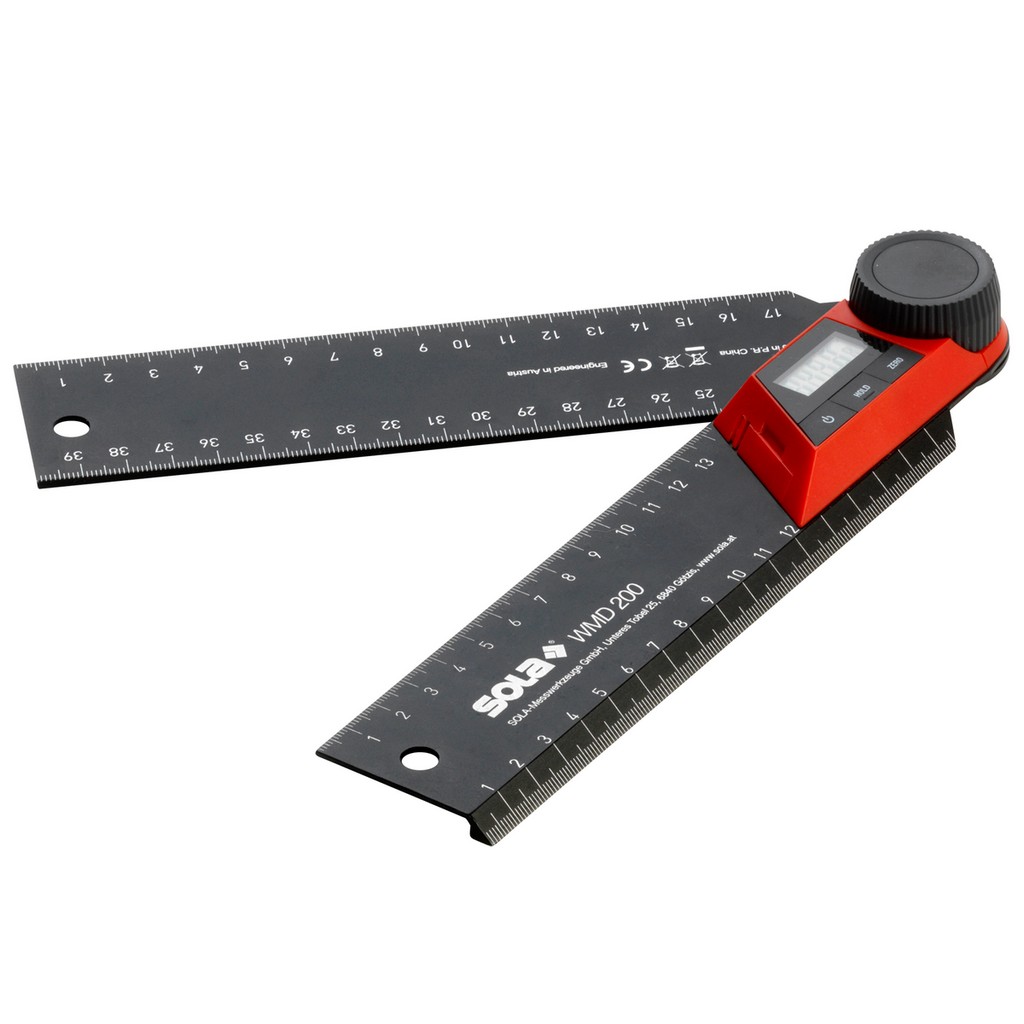 Sola Winkelmesser Messer Digital elektronisch verstellbar 270Grad Lineal WMD 200 Sola Winkelmesser Messer Digital elektronisch verstellbar 270Grad Lineal WMD 200