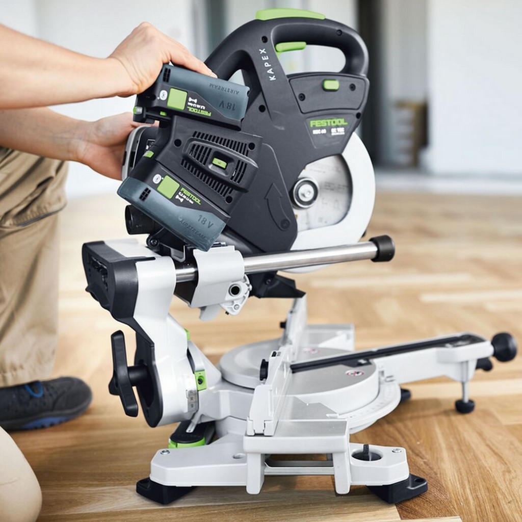 Festool Akku Kappsäge Zugsäge KAPEX KSC 60 EB-Basic 18V Schraubzwinge 577775 Festool Akku Kappsäge Zugsäge KAPEX KSC 60 EB-Basic 18V Schraubzwinge 577775