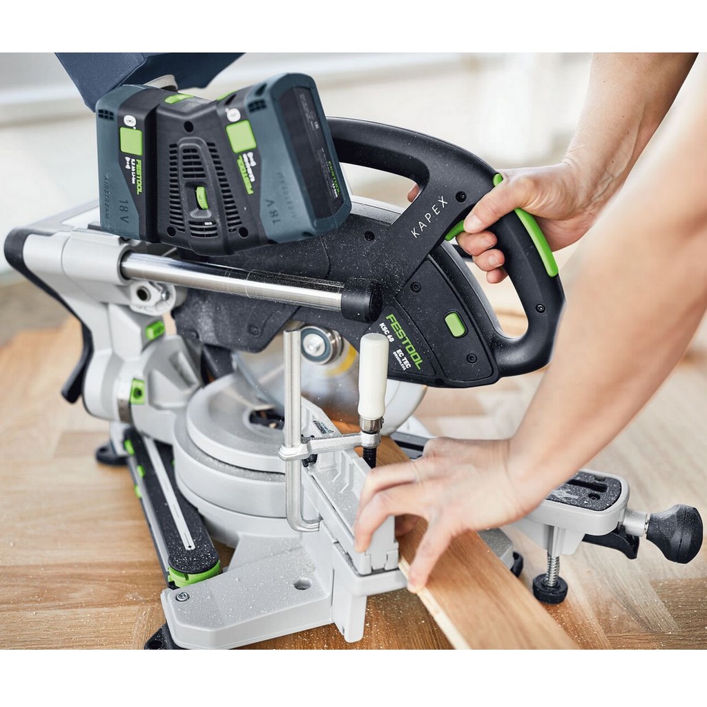 Festool Akku Kappsäge Zugsäge KAPEX KSC 60 EB-Basic 18V Schraubzwinge 577775 Festool Akku Kappsäge Zugsäge KAPEX KSC 60 EB-Basic 18V Schraubzwinge 577775
