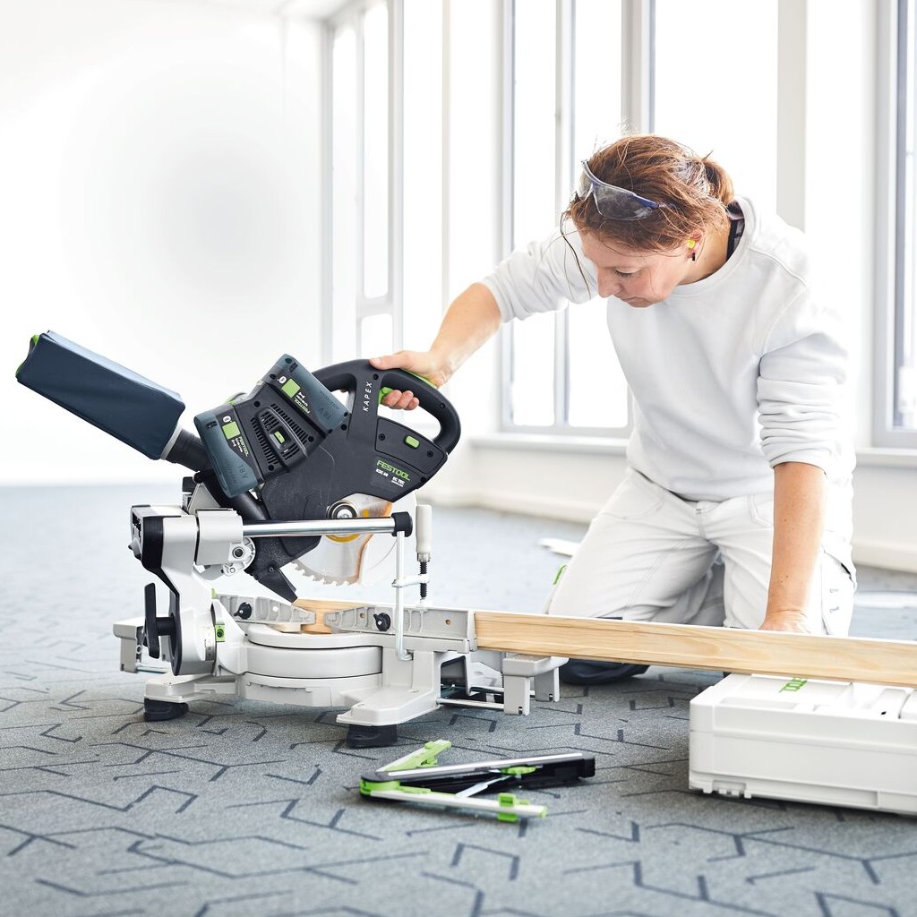 Festool Akku Kappsäge Zugsäge KAPEX KSC 60 EB-Basic 18V Schraubzwinge 577775 Festool Akku Kappsäge Zugsäge KAPEX KSC 60 EB-Basic 18V Schraubzwinge 577775