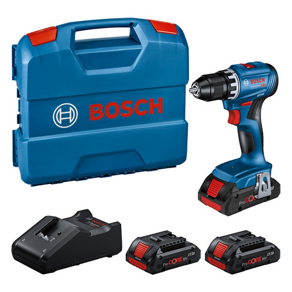 Bosch Akku Bohrschrauber GSR 18V-45 + 3x18V 4.0Ah + GAL 18V-40 L-Case 0615A5002N Bosch Akku Bohrschrauber GSR 18V-45 + 3x18V 4.0Ah + GAL 18V-40 L-Case 0615A5002N