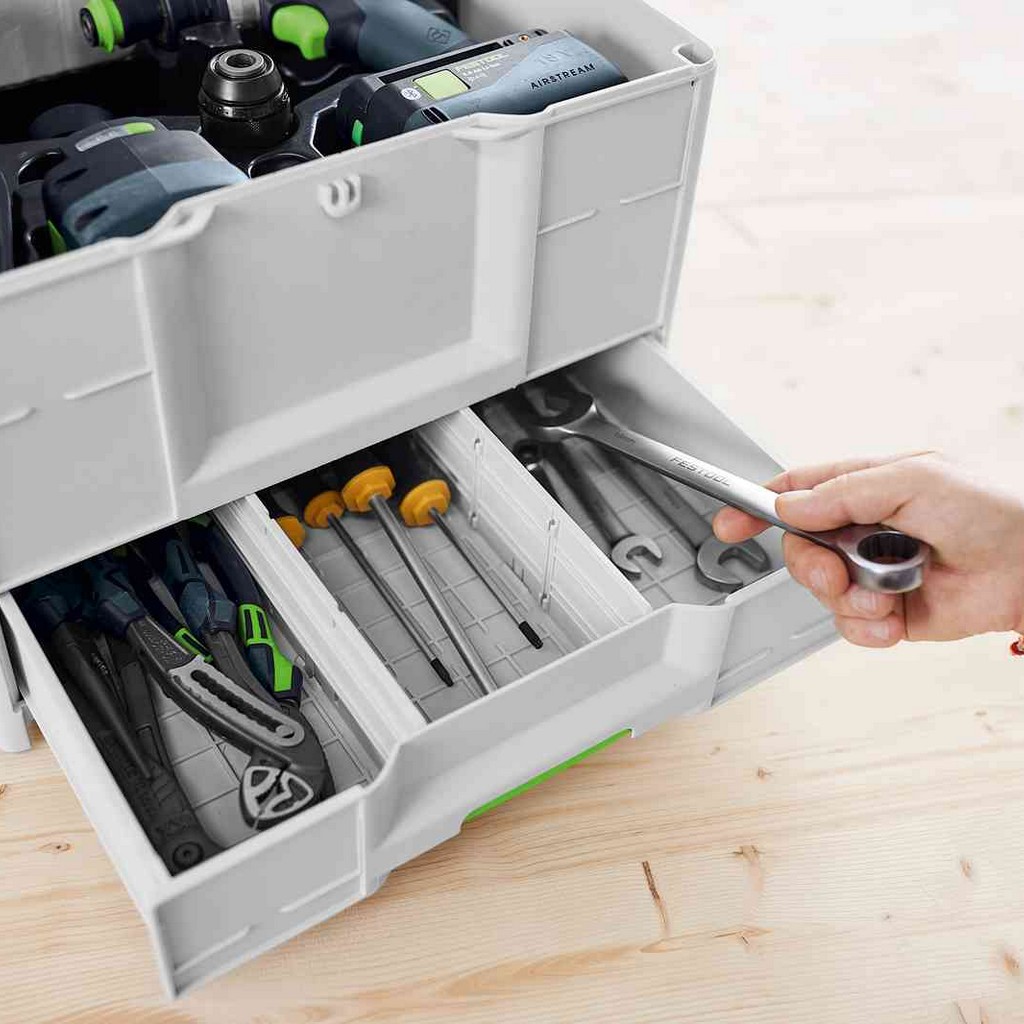 Festool Systainer³ SYS3 COMBI M 337 396 x 296 x 330 mm mit Trennstegen 577767 Festool Systainer³ SYS3 COMBI M 337 396 x 296 x 330 mm mit Trennstegen 577767