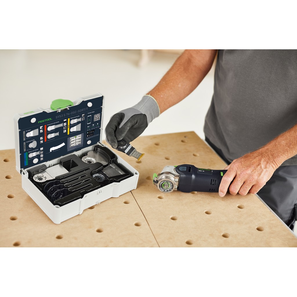 Festool Oszillierer Sägeblatt Set SYS3 S 76-OSC-SORT/7 für OSC 18 578116 Festool Oszillierer Sägeblatt Set SYS3 S 76-OSC-SORT/7 für OSC 18 578116