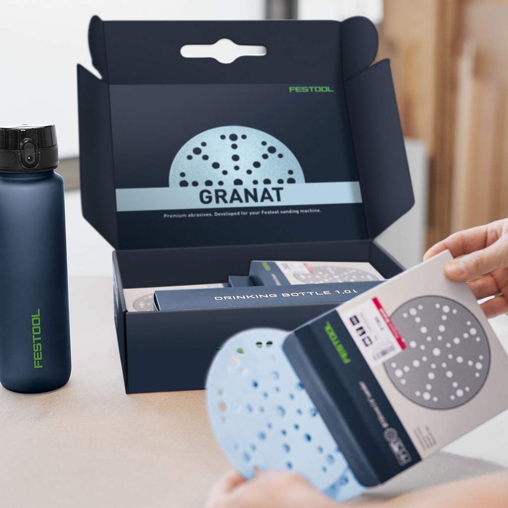 Festool Schleifscheiben Granat STF D150/48 GR-Set P Starter Set Flasche 578131 Festool Schleifscheiben Granat STF D150/48 GR-Set P Starter Set Flasche 578131