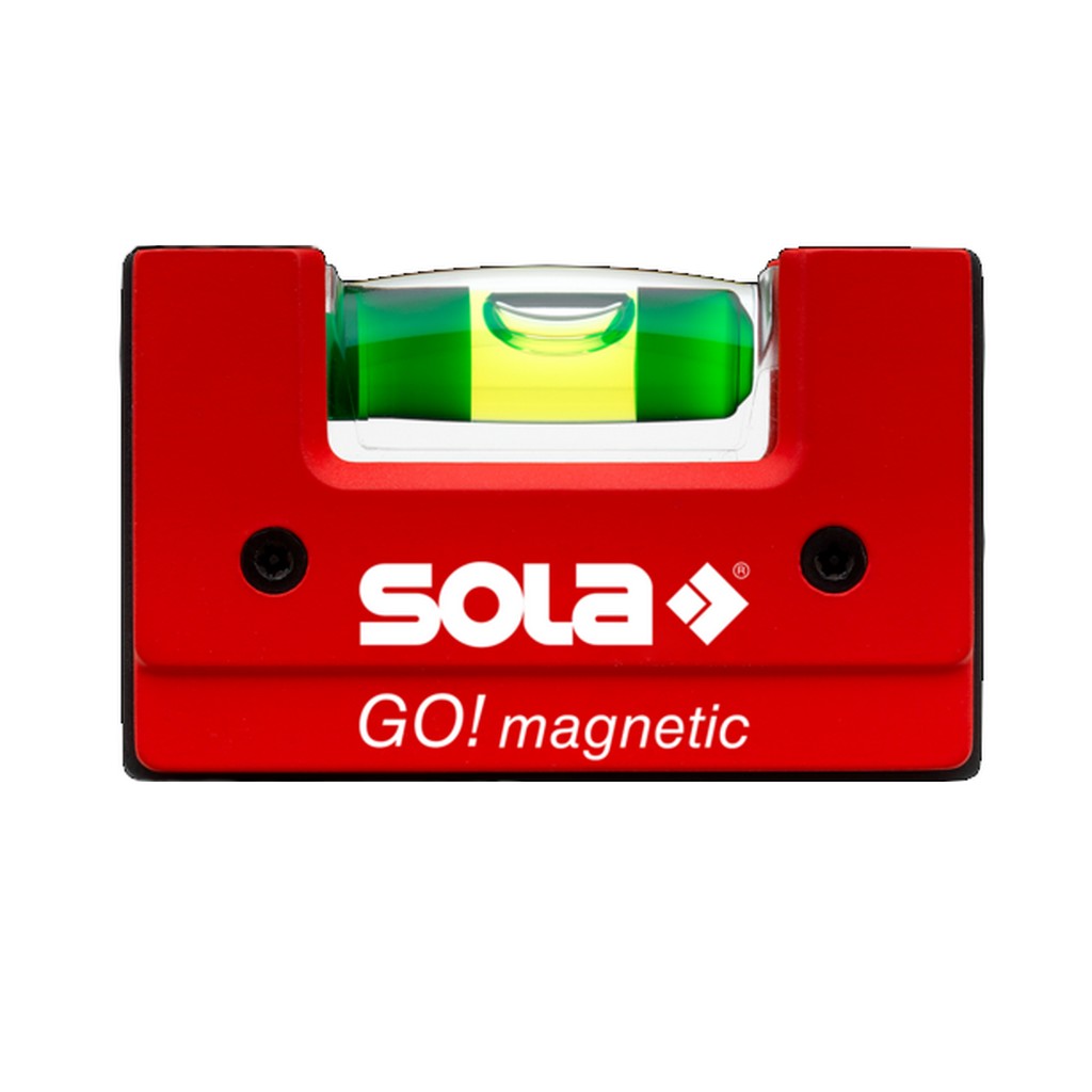 Sola Kompakt Wasserwaage GO! Magnetic magnetisch rot 6,8 cm 01621201 Sola Kompakt Wasserwaage GO! Magnetic magnetisch rot 6,8 cm 01621201