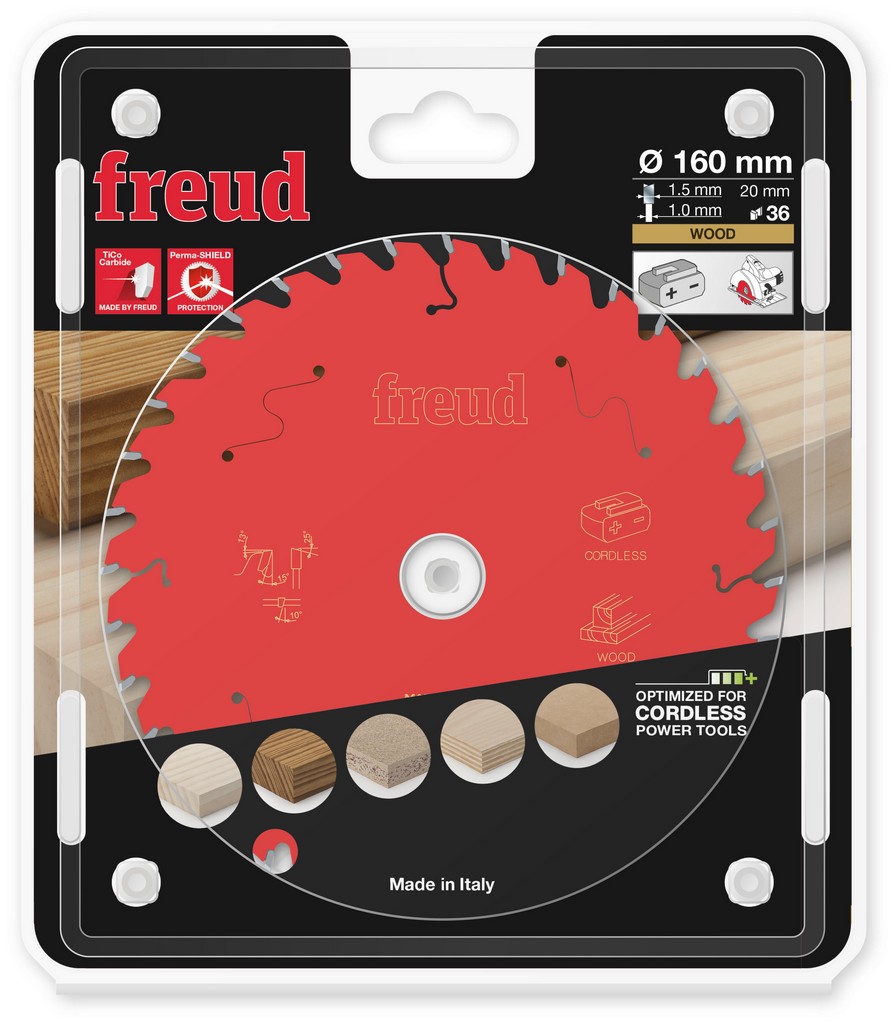Freud Kreissägeblatt FR05W016HC 160x20x1,5/1mm Z36 Tauchsäge Holz F03FS10049 Freud Kreissägeblatt FR05W016HC 160x20x1,5/1mm Z36 Tauchsäge Holz F03FS10049