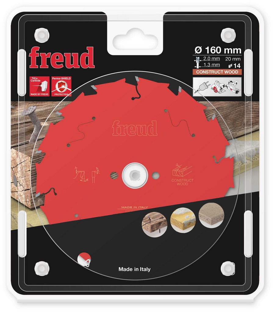 Freud Kreissägeblatt FR06C001H 160x20x2/1,3mm Z14 Tauchsäge Bauholz F03FS09788 Freud Kreissägeblatt FR06C001H 160x20x2/1,3mm Z14 Tauchsäge Bauholz F03FS09788
