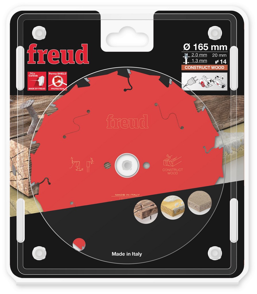 Freud Kreissägeblatt FR07C001H 165x20x2/1,3mm Z14 Handsäge Bauholz F03FS09789 Freud Kreissägeblatt FR07C001H 165x20x2/1,3mm Z14 Handsäge Bauholz F03FS09789