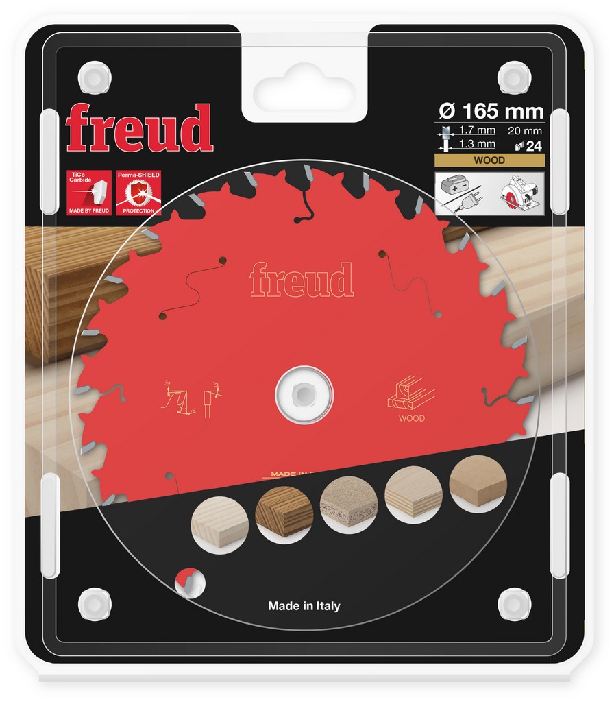 Freud Kreissägeblatt FR07W001H 165x20x1,7/1,3mm Z24 Handsäge Holz F03FS09686 Freud Kreissägeblatt FR07W001H 165x20x1,7/1,3mm Z24 Handsäge Holz F03FS09686