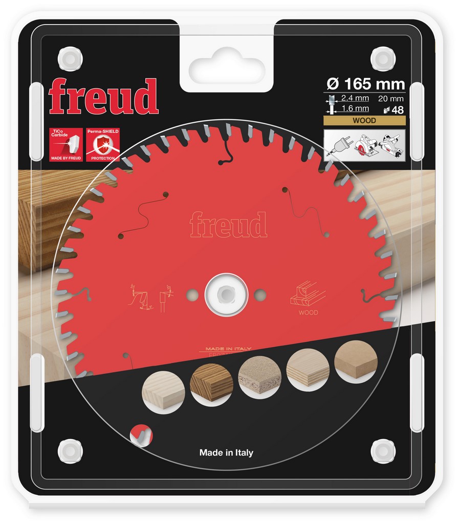 Freud Kreissägeblatt FR07W005H 165x20x2,4/1,6mm Z48 Handsäge Holz F03FS09690 Freud Kreissägeblatt FR07W005H 165x20x2,4/1,6mm Z48 Handsäge Holz F03FS09690