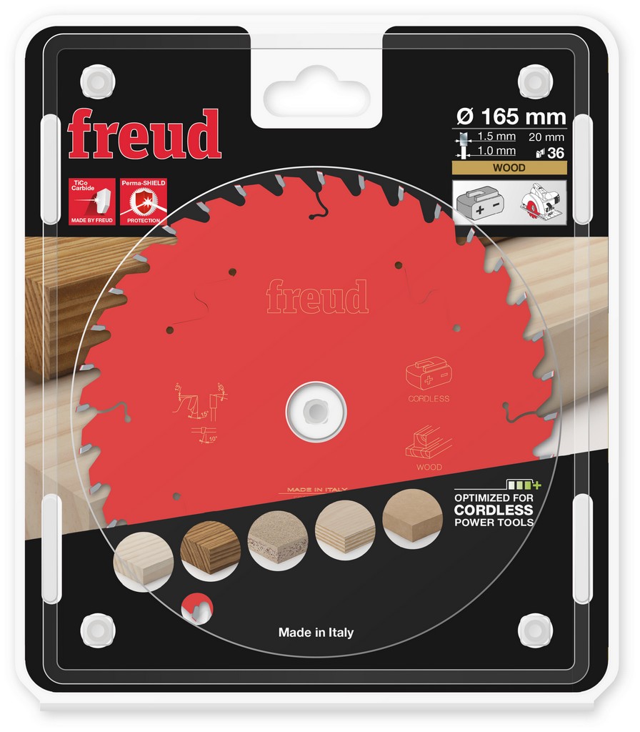 Freud Kreissägeblatt FR07W011HC 165x20x1,5/1mm Z36 Holz Handkreissäge F03FS10053 Freud Kreissägeblatt FR07W011HC 165x20x1,5/1mm Z36 Holz Handkreissäge F03FS10053