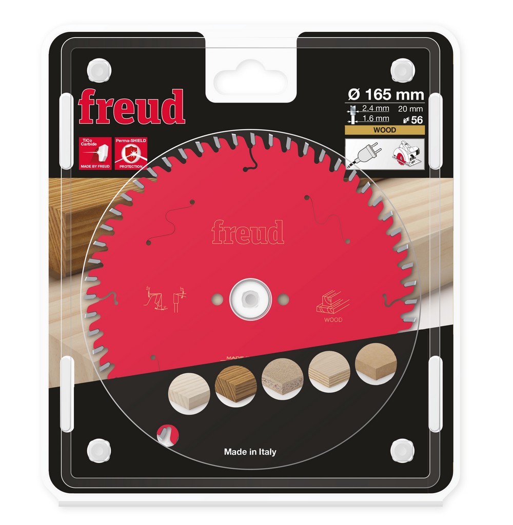 Freud Kreissägeblatt FR07W013H 165x20x2,4/1,6mm Z56 Handsäge Holz F03FS11505 Freud Kreissägeblatt FR07W013H 165x20x2,4/1,6mm Z56 Handsäge Holz F03FS11505