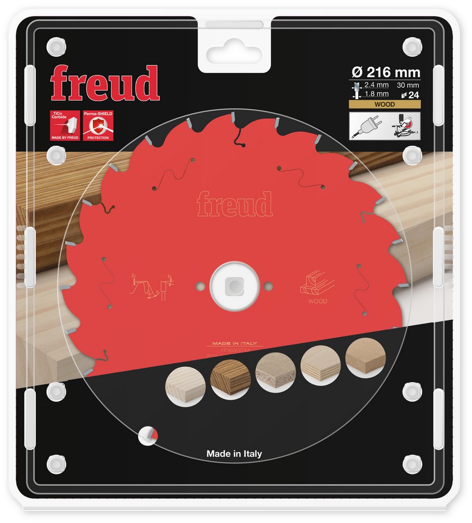 Freud Kreissägeblatt FR16W001M 216x30x2,4/1,8mm Z24 Kappsäge Holz F03FS09748 Freud Kreissägeblatt FR16W001M 216x30x2,4/1,8mm Z24 Kappsäge Holz F03FS09748
