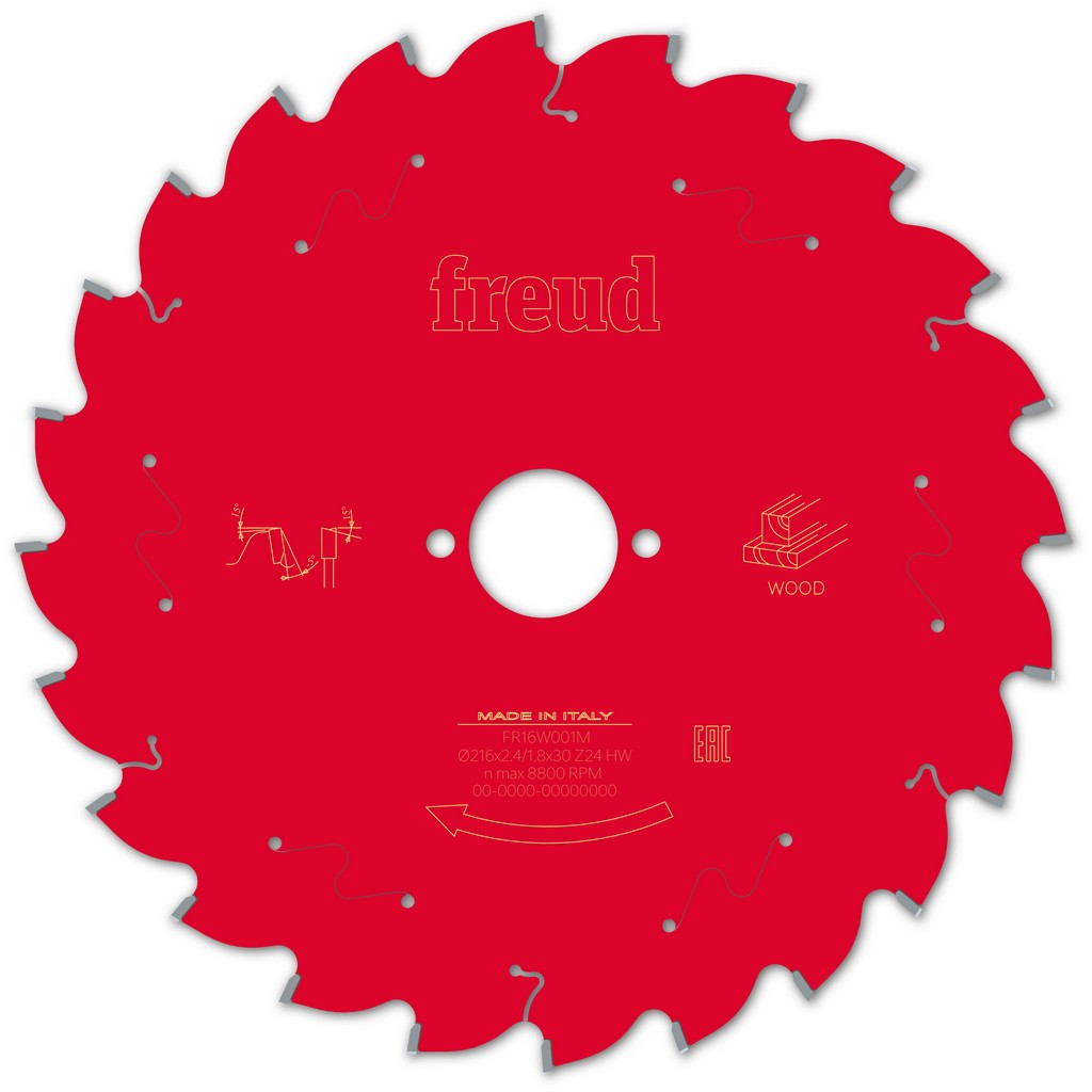 Freud Kreissägeblatt FR16W001M 216x30x2,4/1,8mm Z24 Kappsäge Holz F03FS09748 Freud Kreissägeblatt FR16W001M 216x30x2,4/1,8mm Z24 Kappsäge Holz F03FS09748