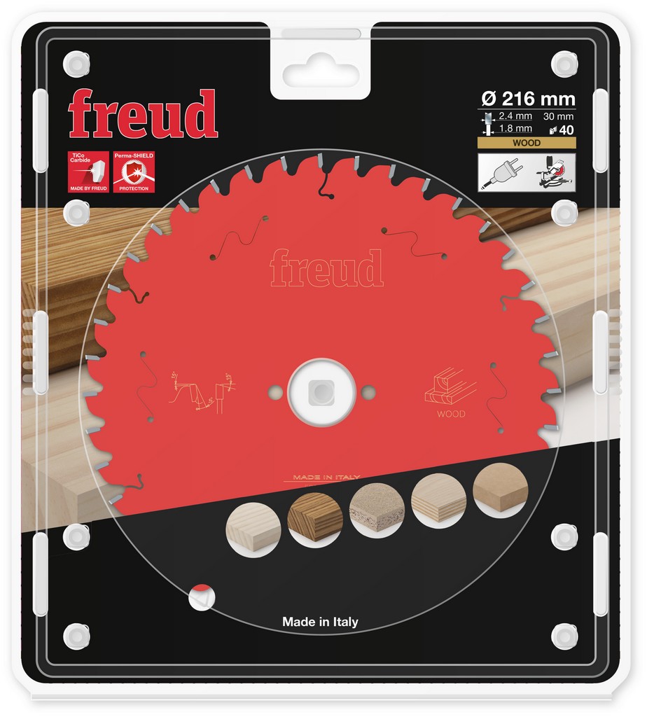 Freud Sägeblatt FR16W002M 216x30x2,4/1,8mm Z40 Gehrungssäge Holz F03FS09749 Freud Sägeblatt FR16W002M 216x30x2,4/1,8mm Z40 Gehrungssäge Holz F03FS09749