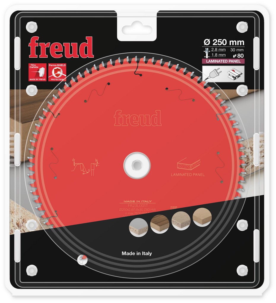 Freud Kreissägeblatt FR23L001T 250x30x2,8/1,8mm Z80 Tischkreissägen F03FS09804 Freud Kreissägeblatt FR23L001T 250x30x2,8/1,8mm Z80 Tischkreissägen F03FS09804