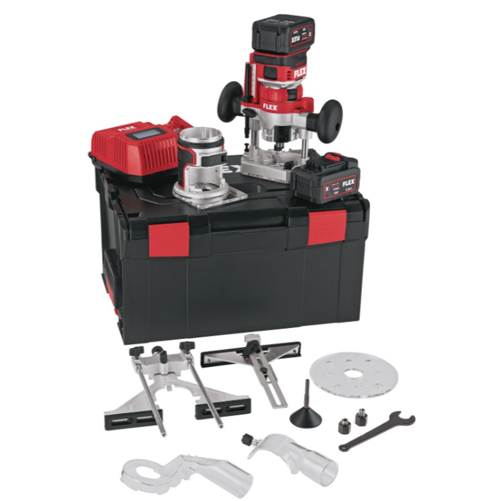 Flex Akku Kanten- und Oberfräse CER 18.0-EC/5.0-Set 18V Ladegerät L-BOXX 531636 Flex Akku Kanten- und Oberfräse CER 18.0-EC/5.0-Set 18V Ladegerät L-BOXX 531636