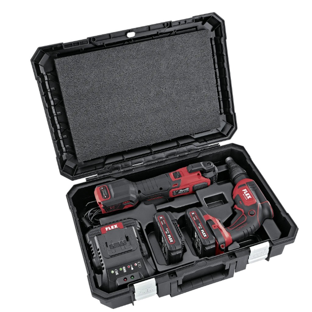 Flex Duo Pack Akku Trockenbauschrauber Multitool DW45+MT 18-EC TC/2.5 Set 532427 Flex Duo Pack Akku Trockenbauschrauber Multitool DW45+MT 18-EC TC/2.5 Set 532427
