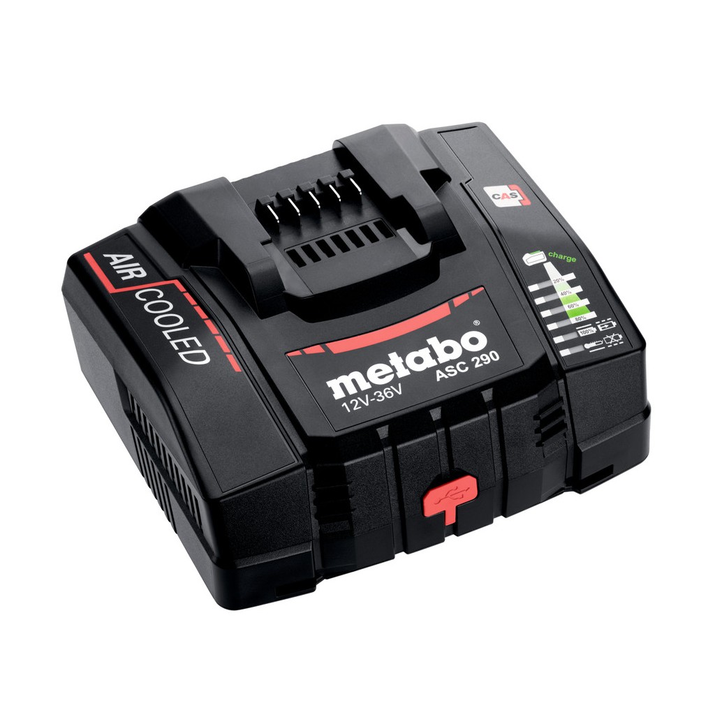 Metabo Basis Set 2x LIHDX 8.0 AH ASC 290 metaBOX 145 Ladegerät CAS 685305000 Metabo Basis Set 2x LIHDX 8.0 AH ASC 290 metaBOX 145 Ladegerät CAS 685305000