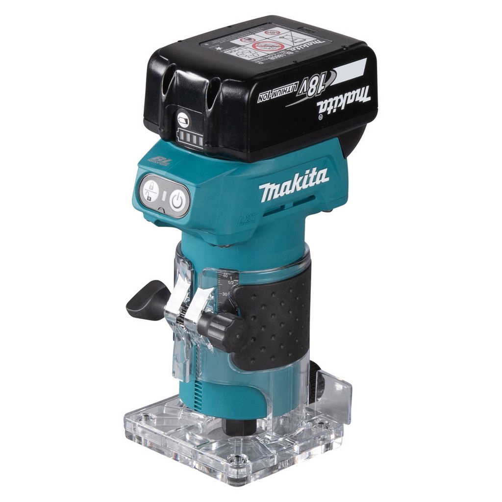 Makita Akku Kantenfräse 18V Hubhöhe 0 - 42mm ohne Akku ohne Ladegerät DRT52Z Makita Akku Kantenfräse 18V Hubhöhe 0 - 42mm ohne Akku ohne Ladegerät DRT52Z