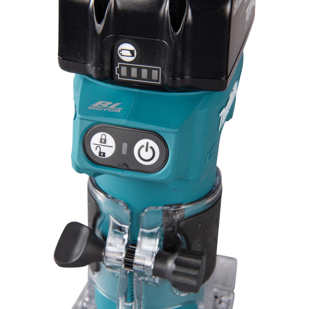 Makita Akku Kantenfräse 18V Hubhöhe 0 - 42mm ohne Akku ohne Ladegerät DRT52Z Makita Akku Kantenfräse 18V Hubhöhe 0 - 42mm ohne Akku ohne Ladegerät DRT52Z