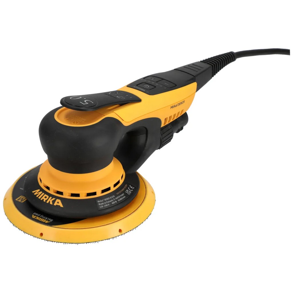 Mirka DEROS II 5650 125/150mm Hub 5.0 mit Case Exzenterschleifer MID5650404CA Mirka DEROS II 5650 125/150mm Hub 5.0 mit Case Exzenterschleifer MID5650404CA