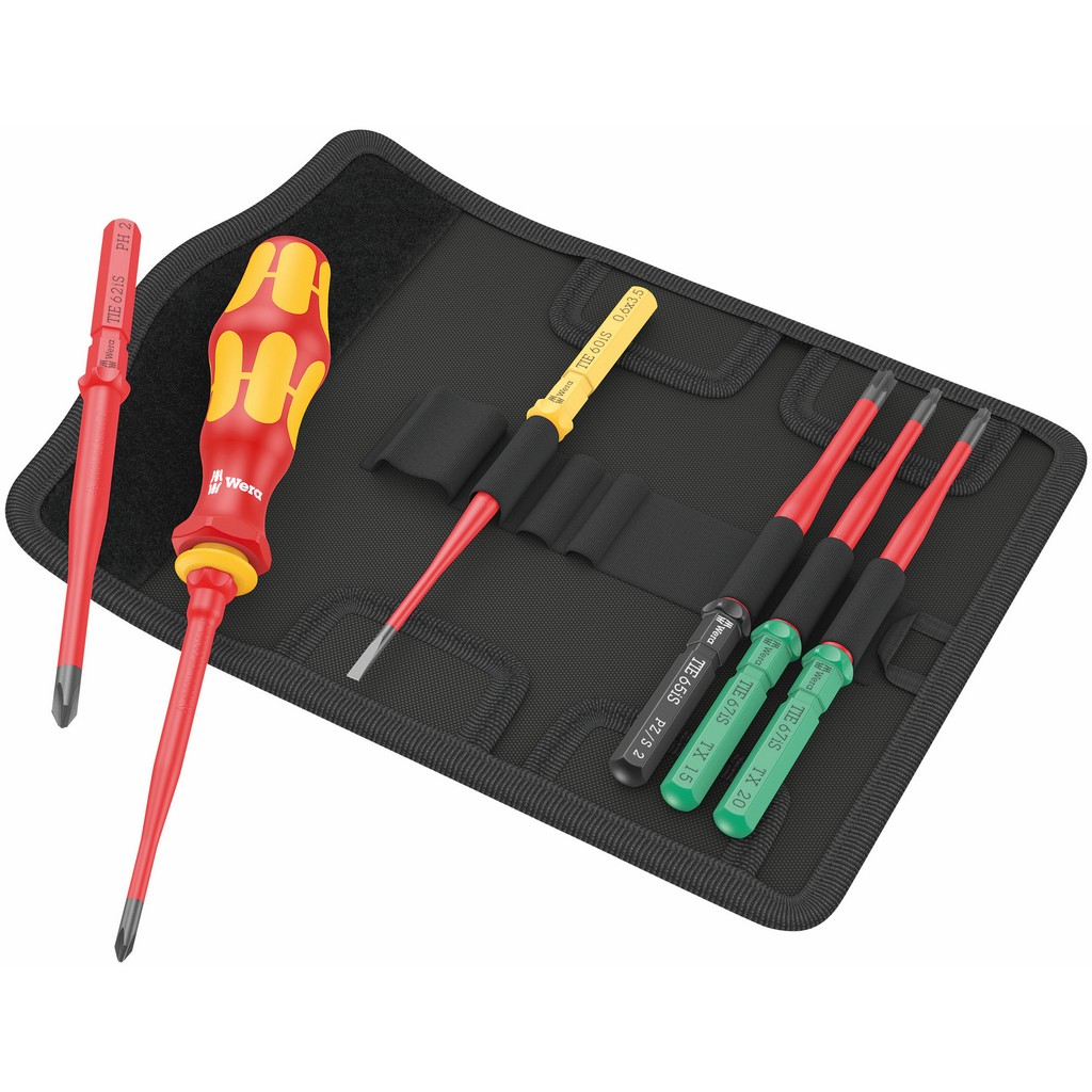 Wera Schraubendreher Set Kraftform Kompakt VDE 7 extra slim 1 05006603001 Wera Schraubendreher Set Kraftform Kompakt VDE 7 extra slim 1 05006603001