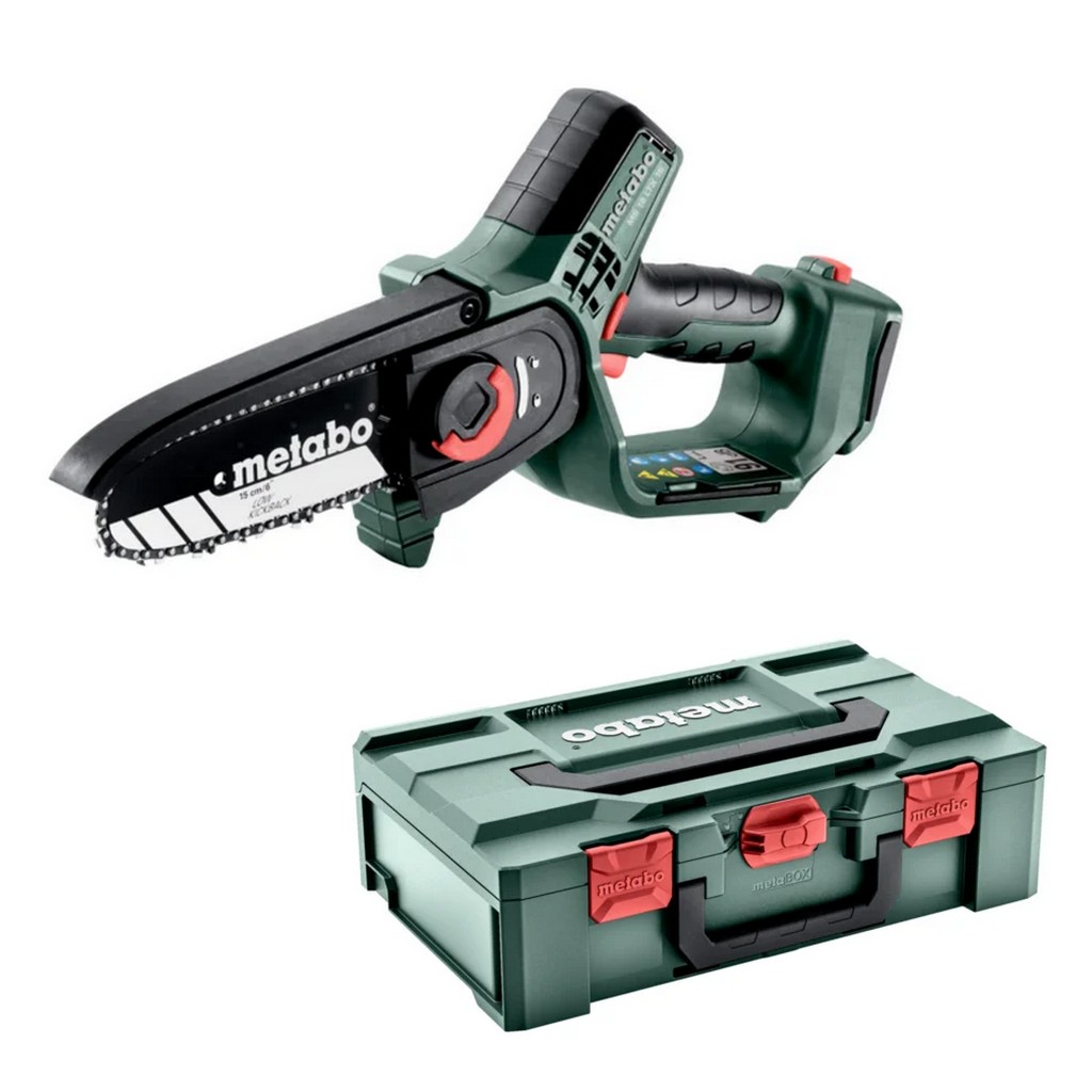 Metabo Akku Gehölzsäge MS 18 LTX 15 ohne Akku ohne Ladegerät Koffer 600856840 Metabo Akku Gehölzsäge MS 18 LTX 15 ohne Akku ohne Ladegerät Koffer 600856840