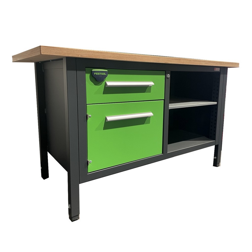 Dringenberg Werkbank 1500 2/1 höhenverstellbar mit Festool Flaschenöffner 016162 Dringenberg Werkbank 1500 2/1 höhenverstellbar mit Festool Flaschenöffner 016162