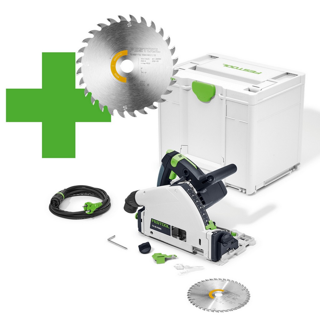 Festool Tauchsäge TS 55 FEBQ Plus Master Edition 1200W HW Sägeblatt 160mm 577843 Festool Tauchsäge TS 55 FEBQ Plus Master Edition 1200W HW Sägeblatt 160mm 577843