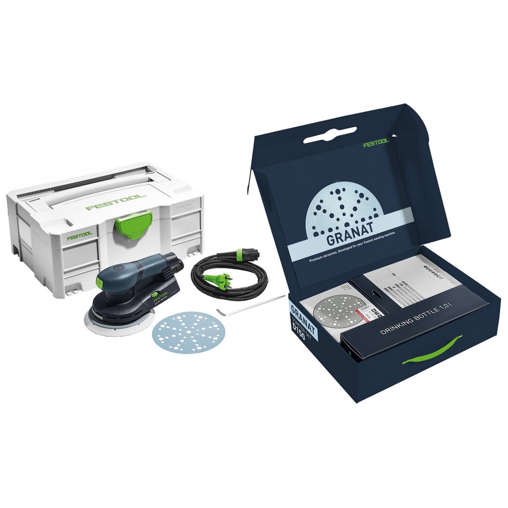 Festool Exzenterschleifer ETS EC150/3 + Schleifscheiben D150 GR Set P 578185 Festool Exzenterschleifer ETS EC150/3 + Schleifscheiben D150 GR Set P 578185