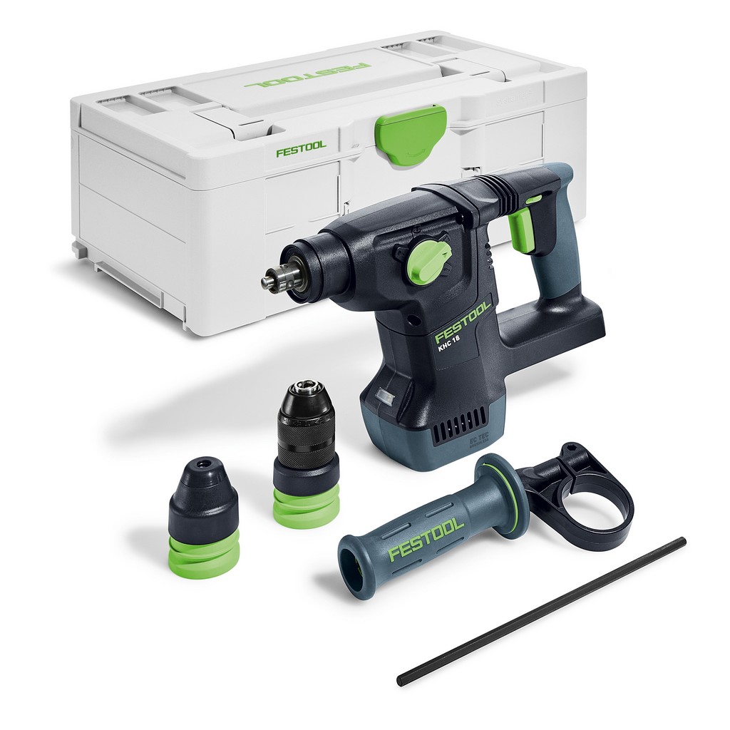 Festool Akku Kombihammer KHC 18 EB-Basic 577447 + Müllner Meißelsatz 230mm 3tlg Festool Akku Kombihammer KHC 18 EB-Basic 577447 + Müllner Meißelsatz 230mm 3tlg