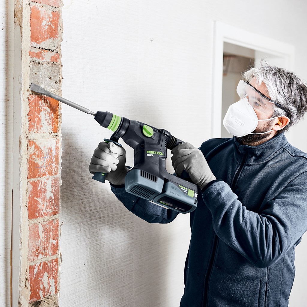 Festool Akku Kombihammer KHC 18 EB-Basic 577447 + Müllner Meißelsatz 230mm 3tlg Festool Akku Kombihammer KHC 18 EB-Basic 577447 + Müllner Meißelsatz 230mm 3tlg