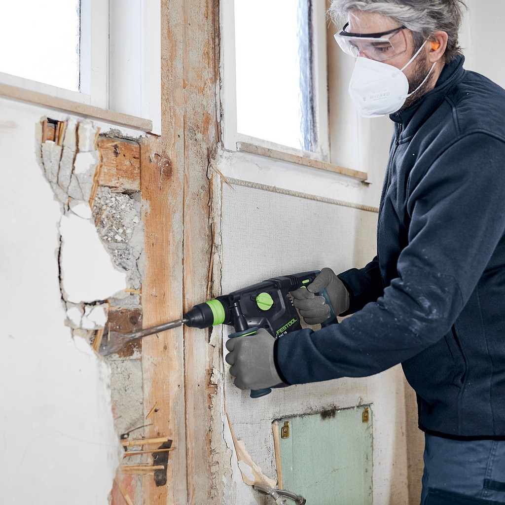 Festool Akku Kombihammer KHC 18 EB-Basic 577447 + Müllner Meißelsatz 230mm 3tlg Festool Akku Kombihammer KHC 18 EB-Basic 577447 + Müllner Meißelsatz 230mm 3tlg