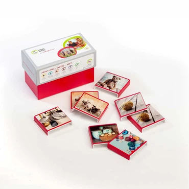 Verpackung des happy&active MemoSpiel RETRO rot mit 24 Teilen