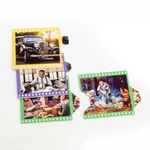 Detailansicht der Spielkarten von happy&active Die verflixte Bildreihe RETRO mit nostalgischen Motiven und Verzahnung