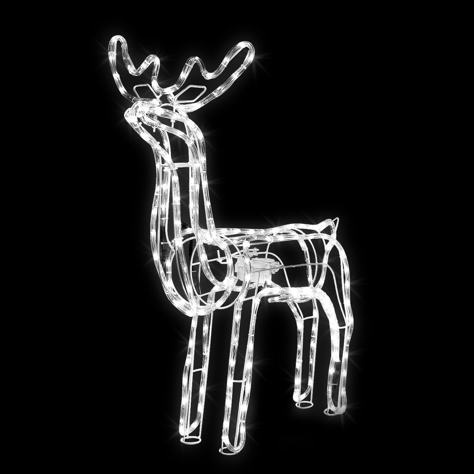 LED Rentier mit motorgesteuertem Kopf und einzelnen Flash-LEDs