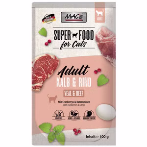 MACs Cat Kalb Rind Futter Pouchbeutel für Katzen 100g