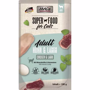 MACs Cat Huhn und Lamm Pouchbeutel für Katzen 100g