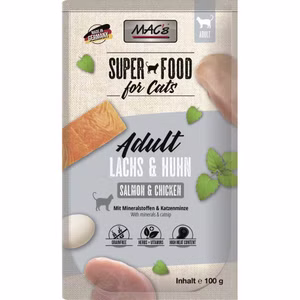 MACs Cat Lachs und Huhn Pouchbeutel für Katzen 12x100g