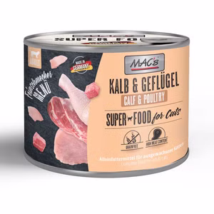 MACs Feinschmeckermenü Kalb Geflügel für Katzen 200g