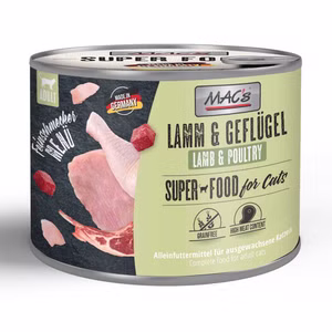 MACs Feinschmeckermenü Lamm Geflügel für Katzen 6x200g
