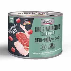 MACs Feinschmeckermenü Rind Kaninchen für Katzen 200g
