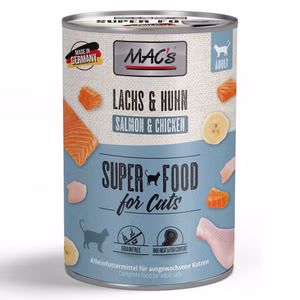 MACs Cat Lachs Huhn für Katzen 6x400g