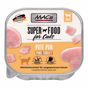 MACs Cat Schale Pute Pur für Katzen 100g