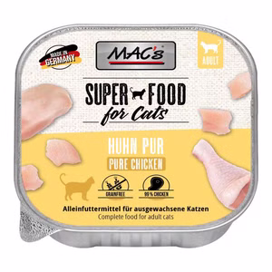 MACs Cat Schale Huhn Pur Nassfutter für Katzen 100g